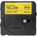 Brother BTAG-631 Schwarz auf Gelb (BTAG631)