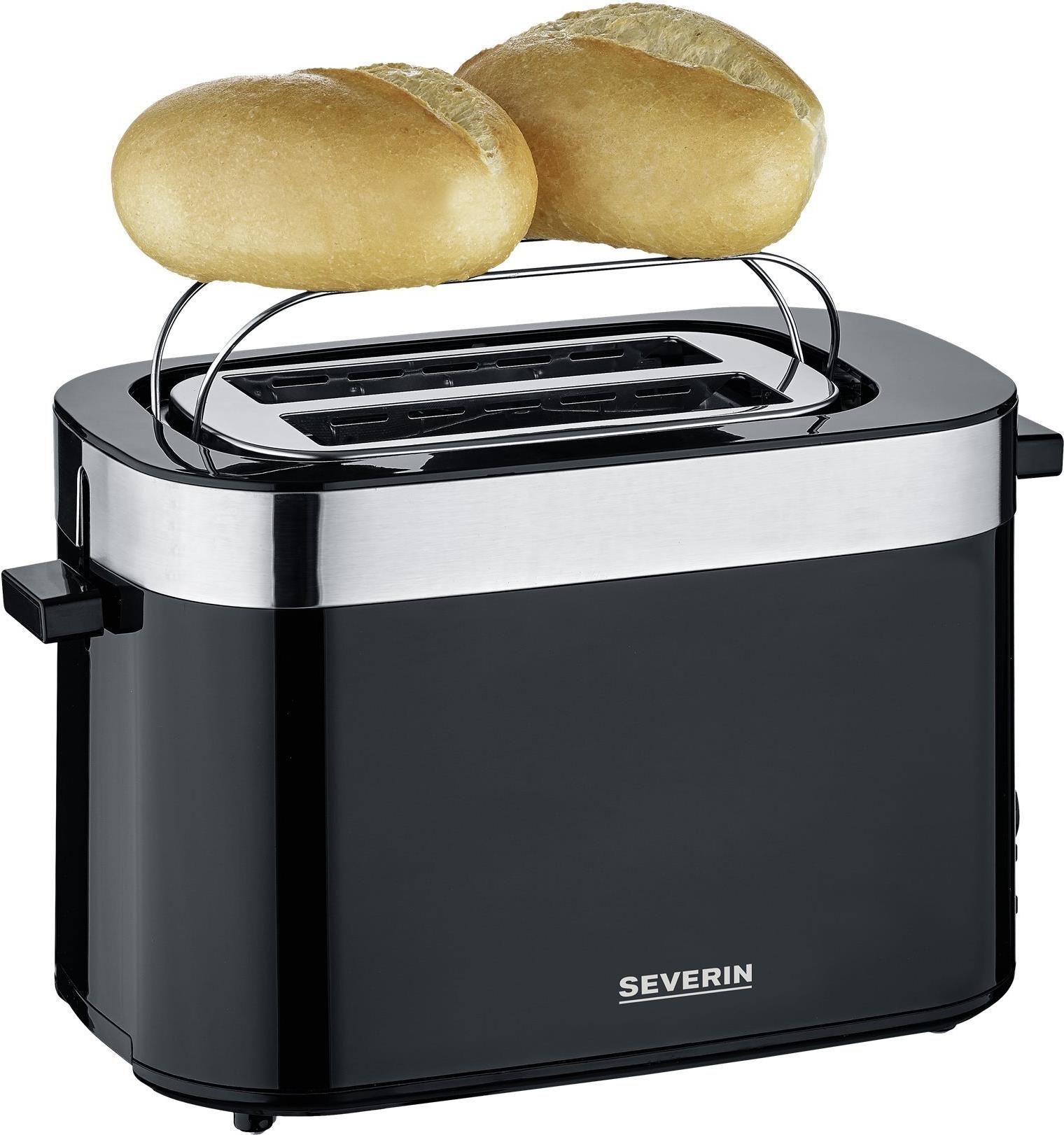 Severin AT9264 Toaster Schwarz / Edelstahl-gebürstet AT9264 