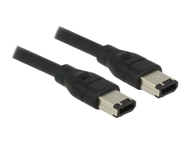 Delock FireWire-Kabel IEEE 1394 6-polig zu 6-polig 50 cm Schwarz