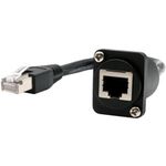 EXSYS GmbH D-Typ Kabel-Adapter RJ45 Buchse zu Stecker, CAT.5e, 20 cm (EX-49159)