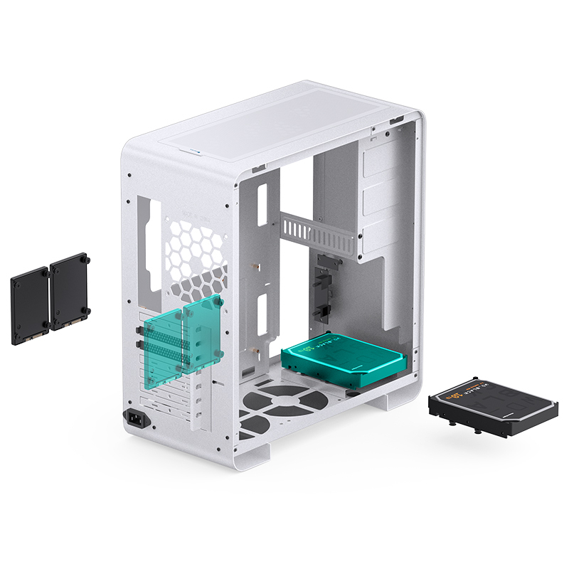 Jonsbo U4 PRO Mesh Midi-Tower Weiß