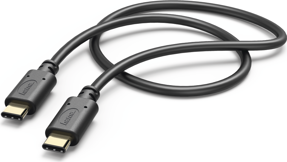 Hama Lade-/Datenkabel, USB-C - USB-C, 1,5 m, Schwarz (00187294)