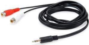 Equip 147093 Audio-Kabel 250 m 2 x RCA 3.5mm Schwarz (147093)