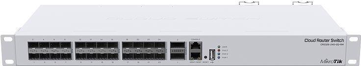 Mikrotik CRS326-24S+2Q+RM Netzwerk-Switch Managed L3 Fast Ethernet (10/100) Weiß 1U (CRS326-24S+2Q+RM)