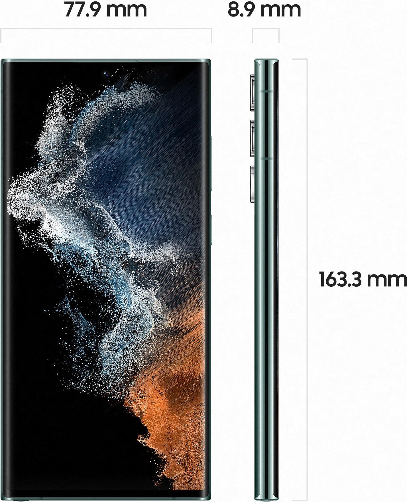 Samsung Galaxy S22 Ultra SM-S908B 17,3 cm (6.8" ) Dual-SIM Android 12 5G USB Typ-C 12 GB 256 GB 5000 mAh Grün (SM-S908BZGGEUB)
