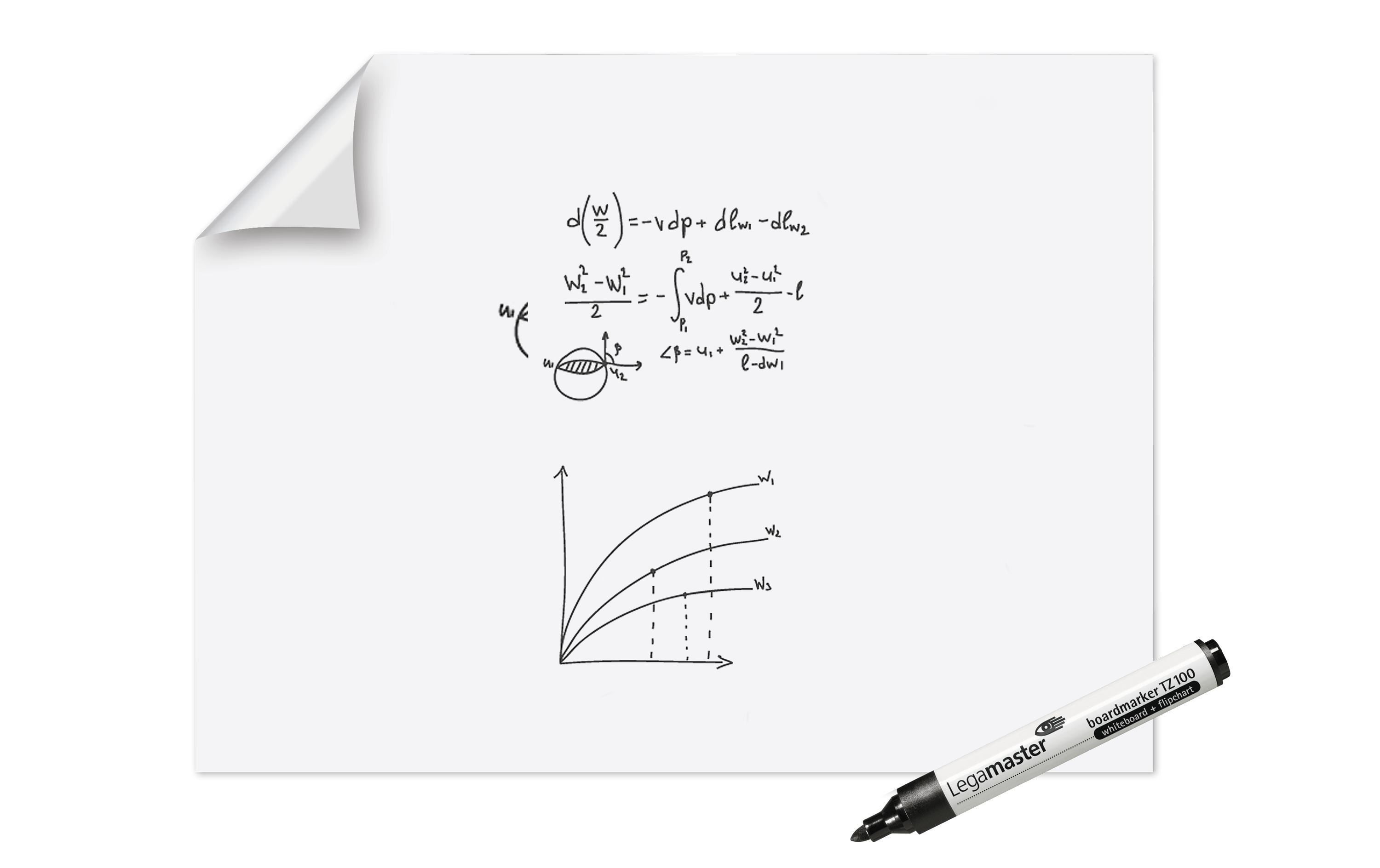 Legamaster Magic-Chart Whiteboard-Folie 1200 x 900 mm Weiß