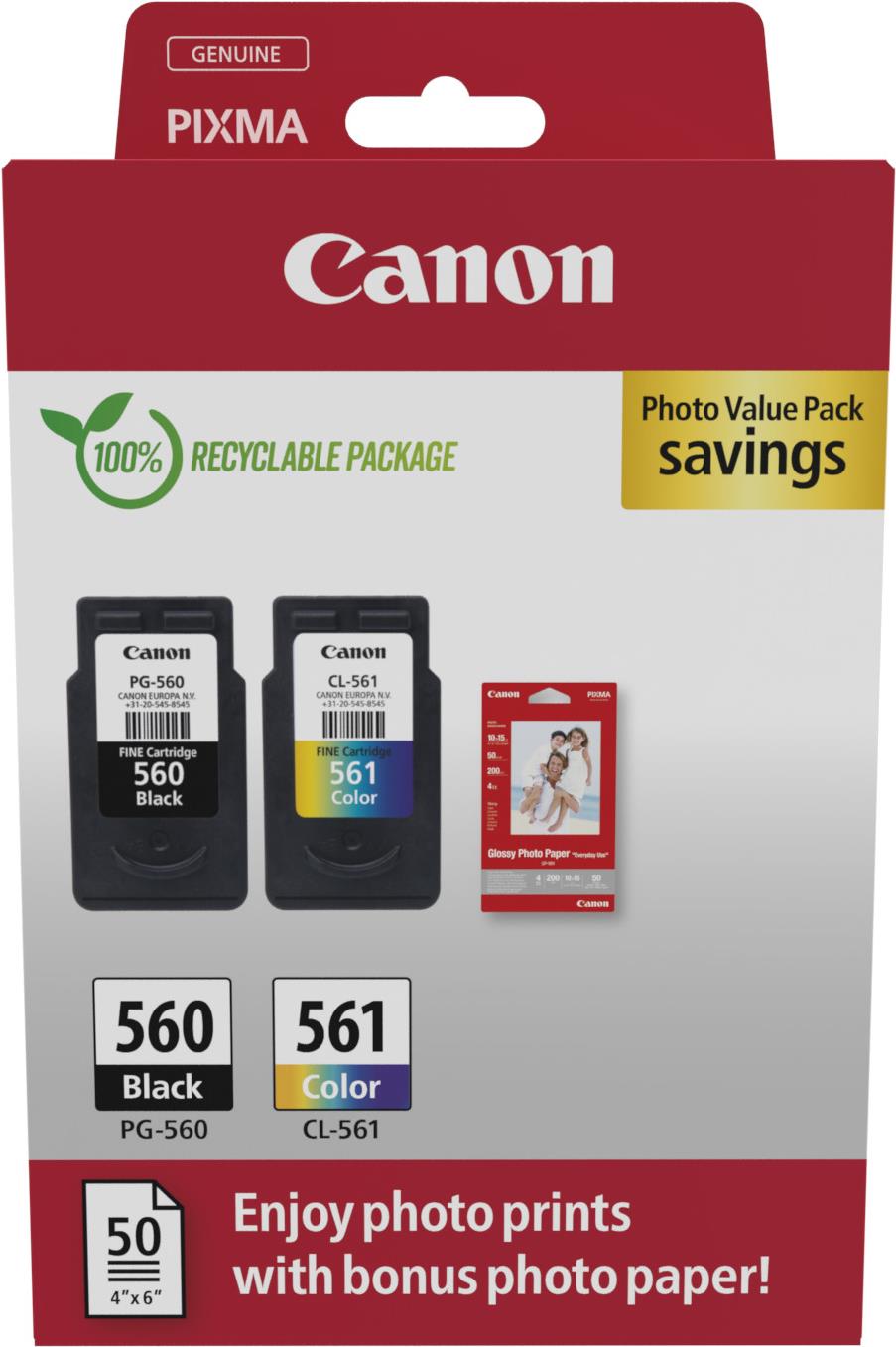 Canon PG-560/CL-561 Photo Value Pack (PVP) (3713C008)