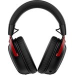 HyperX Cloud III S Wireless Gaming-Headset schwarz/rot - 2,4 GHz, Bluetooth, 120 Std.