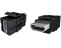 BACHMANN USB 3.0 Keystone Typ A, Kupplung - Kupplung Einbautiefe: 85 mm, Montage in Modul 11296062 (917.120)