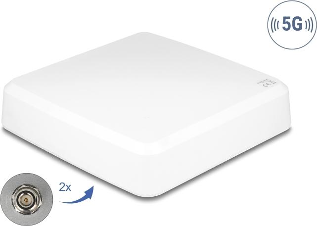Delock 81467 - Antenne 5G 2x N Buchse direktional Outdoor weiß (81467)