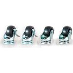 DS-IT 4 Stück Rollen für alle Serverschränke, 2 x Schwenk und 2 x mit Bremse (DS-Wielrem)