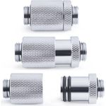 Alphacool ES D-Plug 25,5mm G1/4 AG auf G1/4 AG - Chrome (17586)