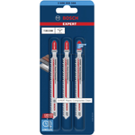 Bosch Accessories 2608900566 EXPERT ‘Plastic Composites Clean’ T 301 CHM Stichsägeblatt, 3 Stück 3 St.