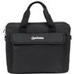 Intellinet Manhattan London Laptop Bag 12.5", Top Loader, Black, LOW COST, Accessories Pocket, Shoulder Strap (removable), Notebook Case, Three Year Warranty (439862)