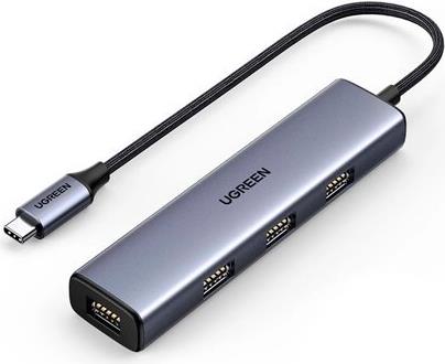 Ugreen 70336 USB-Hub 4 Ports USB 3.0 Silber