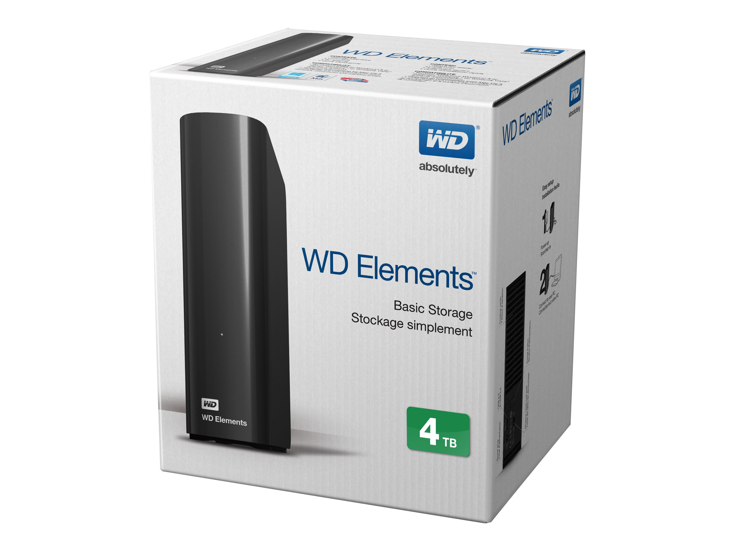 WD Elements Desktop WDBWLG0040HBK 4 TB 3,5" HDD USB 3.0 Schwarz