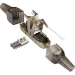 Kabelverbinder Cat. 6A, werkzeuglos / feldkonfektionierbar, LSA, STP geschirmt, Metall, Good Connect (GC-N0150)