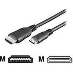 HDMI Kabel High Speed mit Ethernet und Mini HDMI Schwarz 3 m Hersteller: Techly (ICOC-HDMI-B-025)