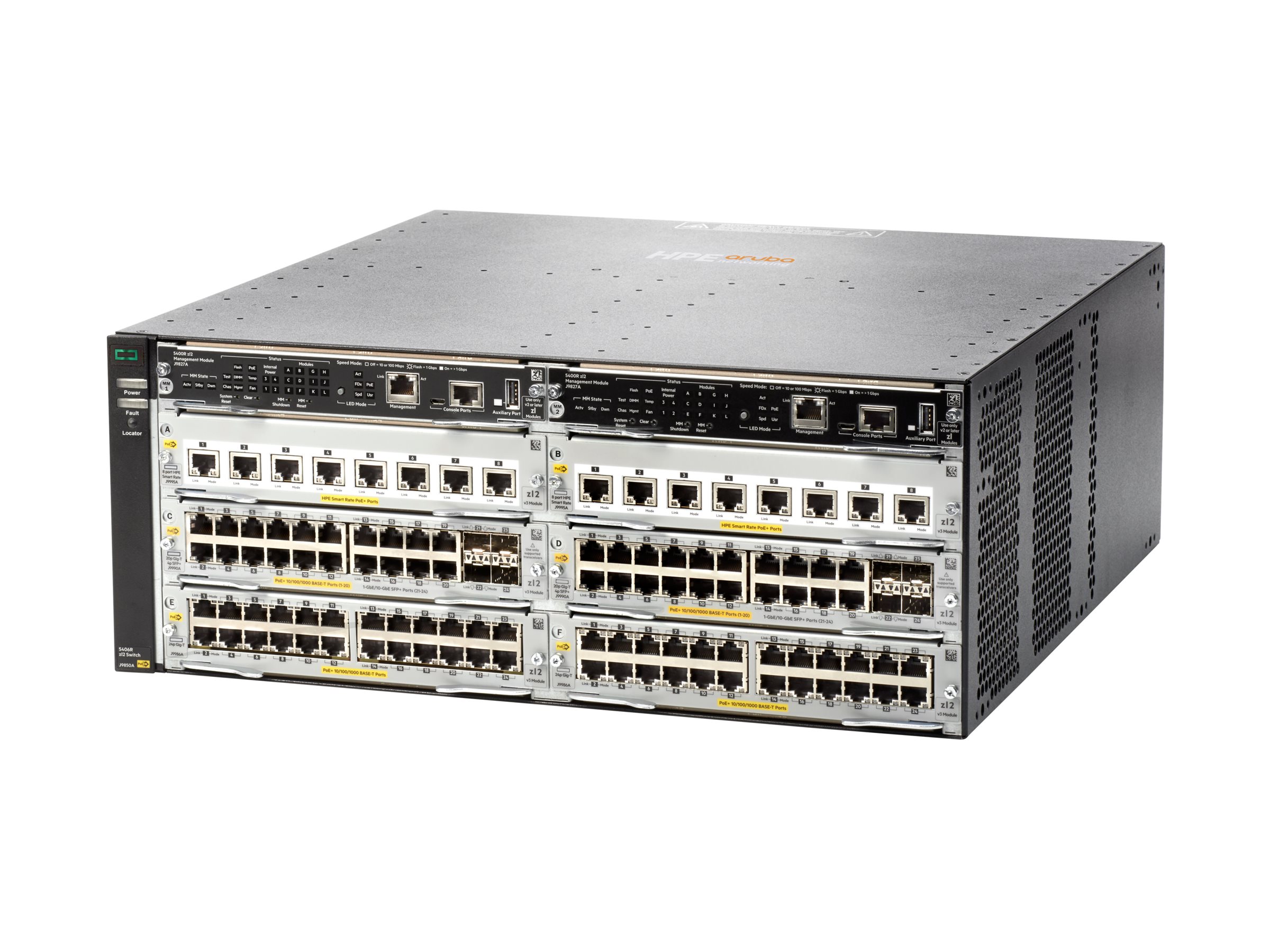 Aruba 5406R zl2 Managed Switch 6 Modul-Ports PoE+ Grau