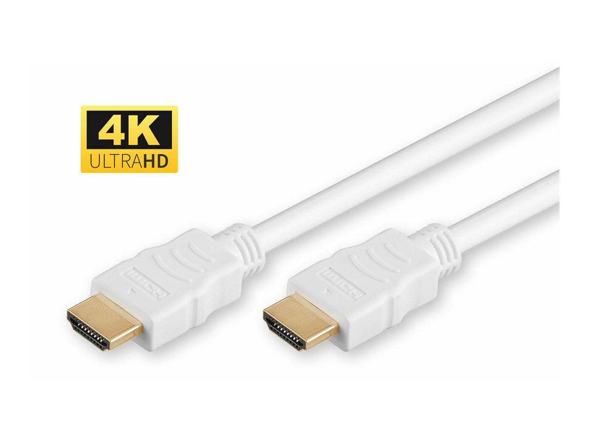 MicroConnect High Speed HDMI with Ethernet HDMI 1.4 Kabel 5 m Weiß