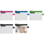 LEITZ Reißverschlusstasche WOW Traveller, Größe L, schwarz wasserabweisend, für die tägliche Aufbewahrung von - 1 Stück (4026-00-95)