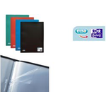 ELBA Sichtbuch DIN A4 Standard, mit 50 Hüllen, schwarz aus PP (0,3 mm) (32041009)