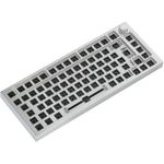Glorious GMMK Pro White Ice 75% TKL Tastatur - Barebone, ISO-Layout, silber (GLO-GMMK-P75-RGB-ISO-W) (geöffnet)