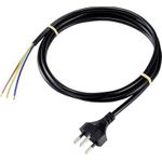 Basetech XR-1638089 Strom Anschlusskabel Schwarz 2.00 m