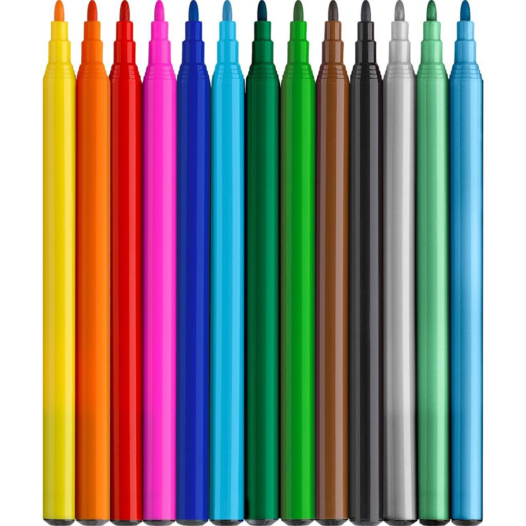 Faber-Castell Dino Filzstifte 13 St. Farbsortiert + Gratis Dinosticker