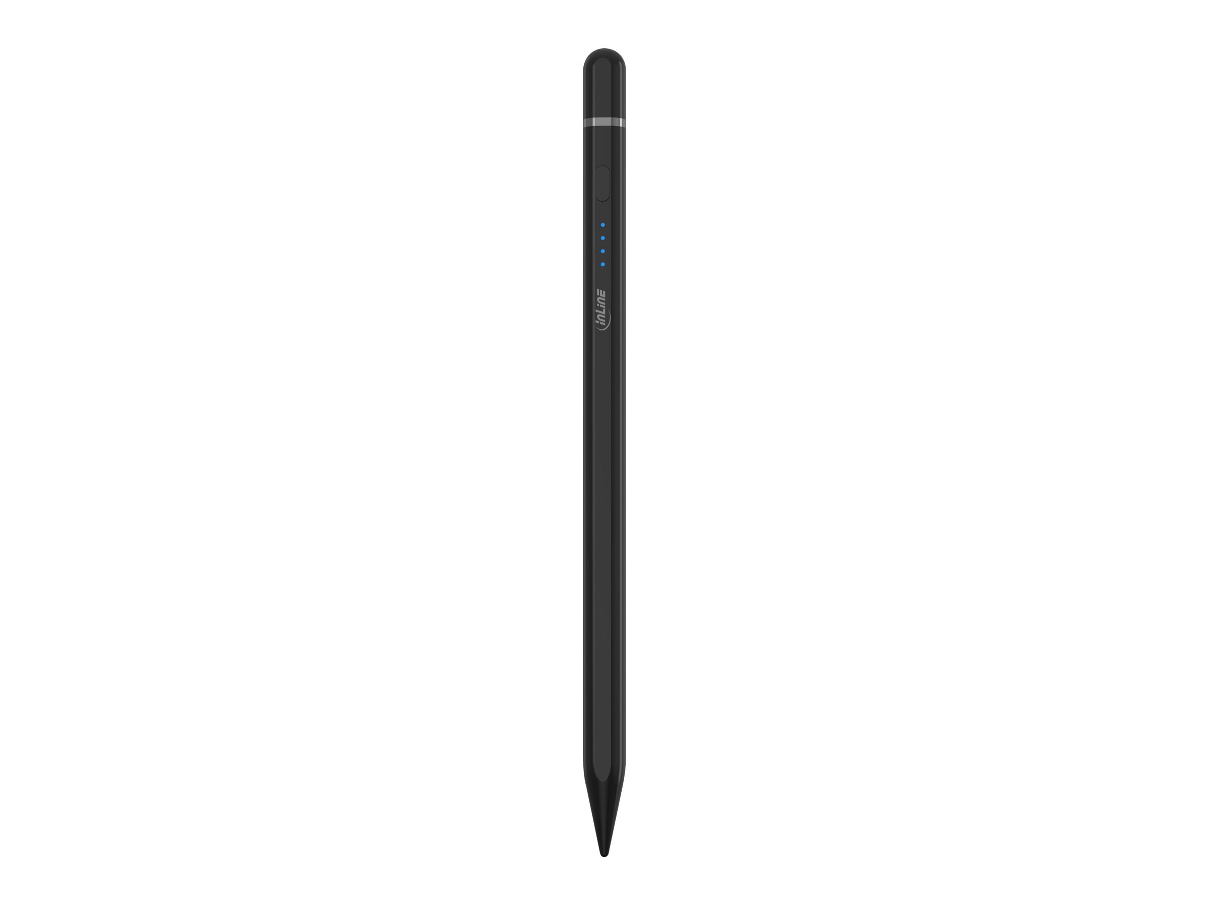 InLine Stylus Tabletstift für Apple iPads mit Akku USB-C Schwarz