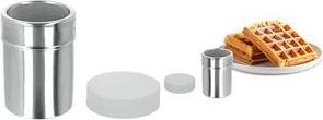 metaltex Puderzucker-/Kakao-Streudose, Inox, silber Material: Edelstahl (105018010)