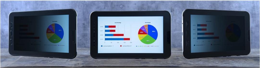 KAPSOLO Bildschirmschutz für Tablet - mit Sichtschutzfilter (KAP30527)