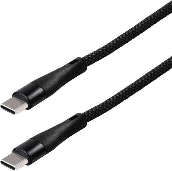 Maxtrack Spiralkabel USB-C auf USB-C USB 2.0 1 m Schwarz