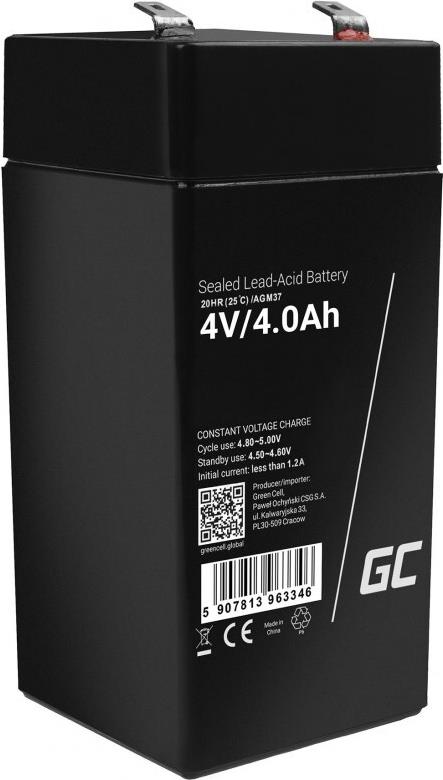 Green Cell AGM37 Industrieakku Plombierte Bleisäure (VRLA) 4000 mAh 4 V (AGM37)