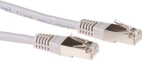 ACT Grey 0.5 meter LSZH SFTP CAT6A patch cable with RJ45 connectors. Cat6a s/ftp lszh grey 0.50m (IB4000)