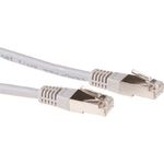 ACT Grey 0.5 meter LSZH SFTP CAT6A patch cable with RJ45 connectors. Cat6a s/ftp lszh grey 0.50m (IB4000)