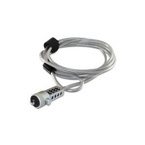 Navilock Notebook security cable with combination lock (20643)