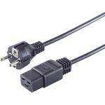ShiverPeaks S/CONN maximum connectivity Netzanschlusskabel 16 A, Schutzkontaktstecker an Kaltgerätebuchse, CEE7/7-C19, 3,0m (60015-S)