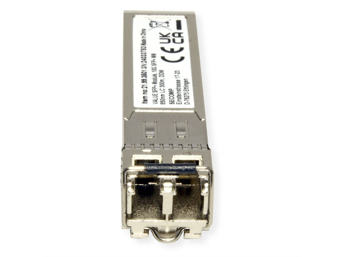 VALUE SFP+ Transceiver-Modul 10GBase-SR LC Multimode Silber