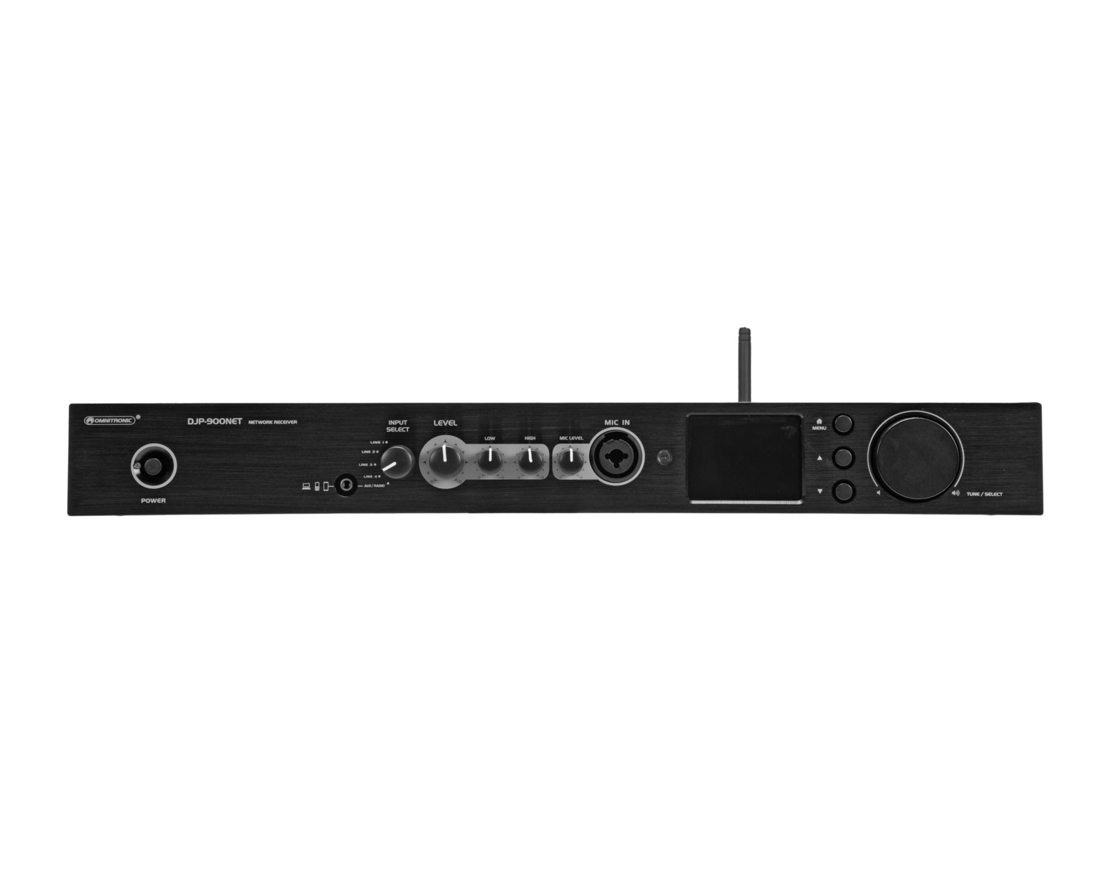 Omnitronic DJP-900NET Netzwerk-Audio-Receiver DAB-Radio Schwarz