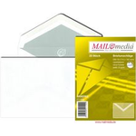 MAILmedia Briefumschlag Offset weiß, C6, ohne Fenster 70 g-qm, naßklebend, Eigengewicht: ca. 2,8 g (21268-0)