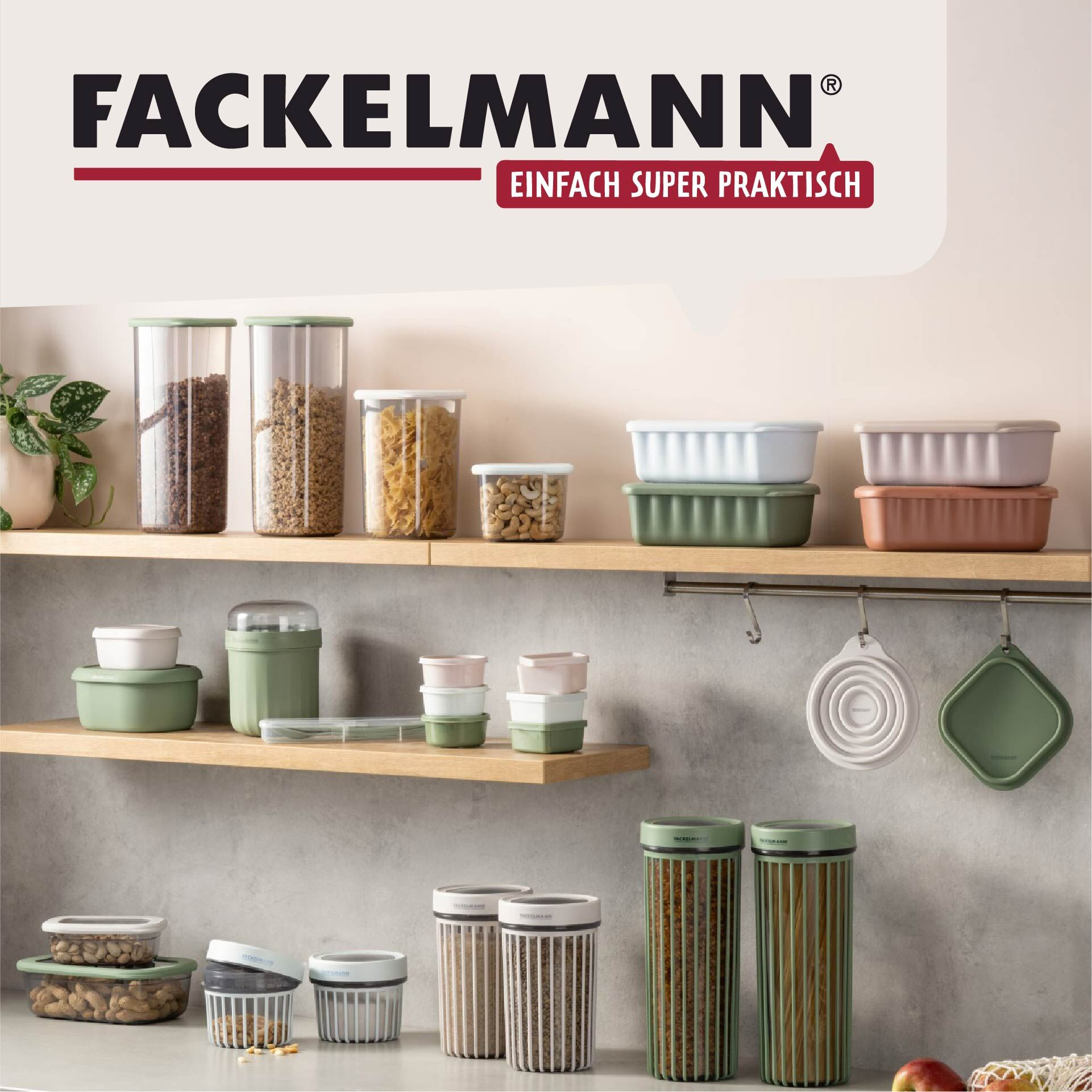 FACKELMANN Flexibox Be The Move Brotdose 1 l 3-teilig Hellblau