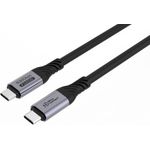 MicroConnect Premium USB4 Gen 4 USB-C cable 1m 80Gbps 240W (USB4CC1-240W-80GBPS)