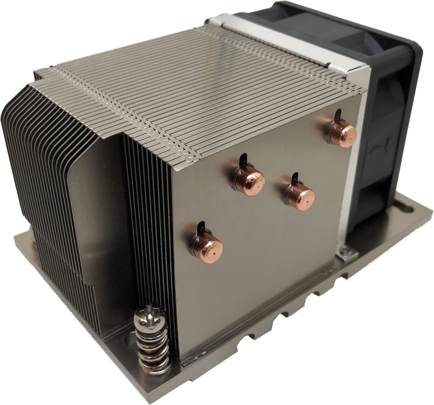 Inter-Tech Dynatron A-26 Prozessor-Luftkühler 2HE aktiv für AMD Socket SP3 Schwarz, Silber