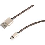 S-Conn 14-50082 USB Kabel 2 m USB 2.0 USB A Micro-USB B Braun (14-50082)