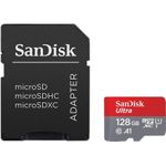 SanDisk Ultra Flash-Speicherkarte (microSDXC-an-SD-Adapter inbegriffen) (SDSQUNR-128G-GN3MA)