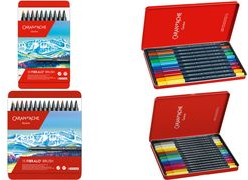 CARAN D'ACHE Fasermaler FIBRALO Brush, 15er Metalletui flexible und robuste Pinselspitze, federt nach jedem - 5 Stück (186.315)