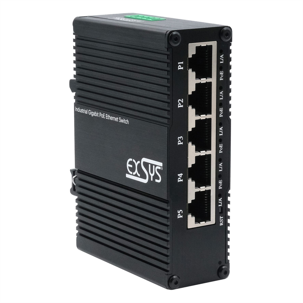 Exsys EX-62030MPOE 5-Port 1 Gbps PoE+ Web Managed Switch