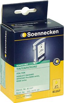 Soennecken Tintenpatrone 81167 wie HP C4909AE 940XL gelb (81167)