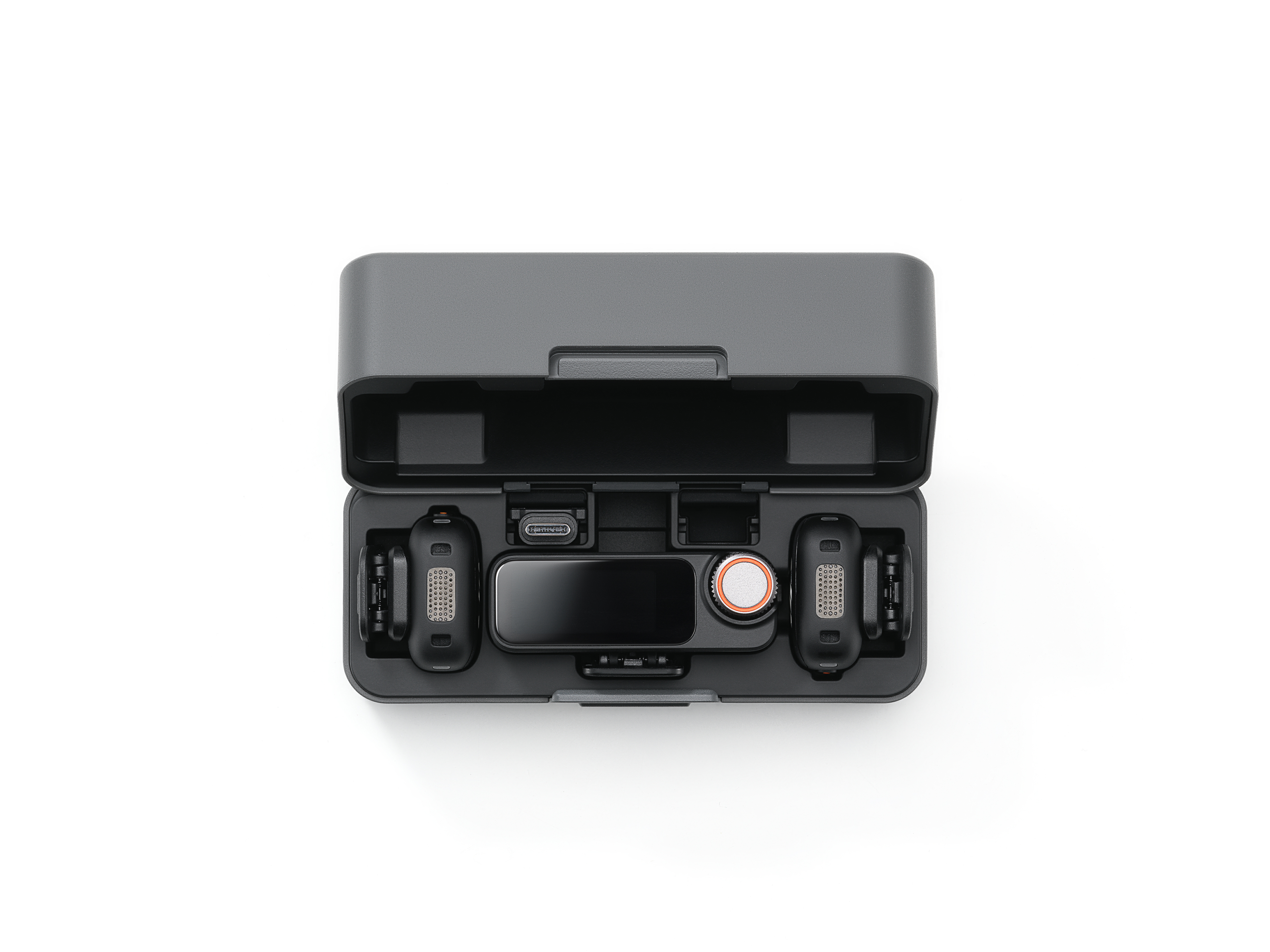 DJI Mic 3 Kabelloses Mikrofonsystem 2 Sender 1 Empfänger Ladeschale Schwarz